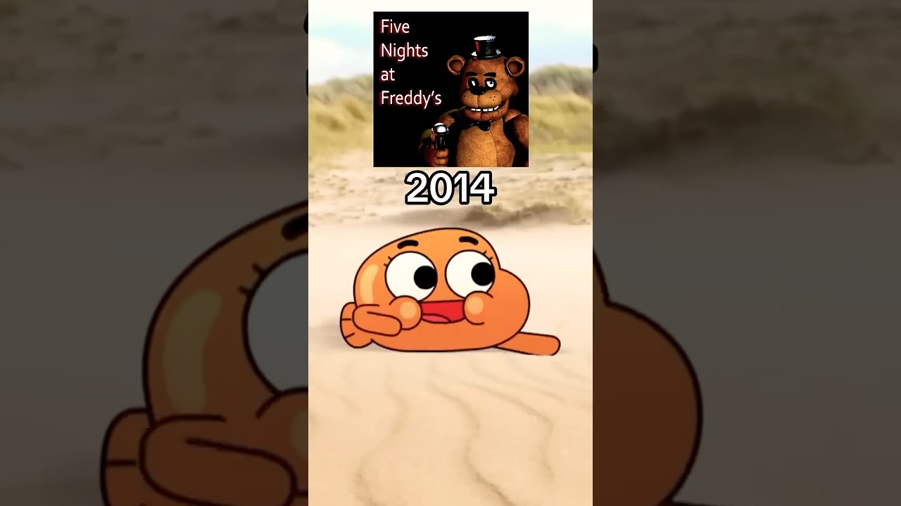 The evolution of Five Nights at Freddy&rsquo;s #shorts #evolution #gumball #fnaf #memes