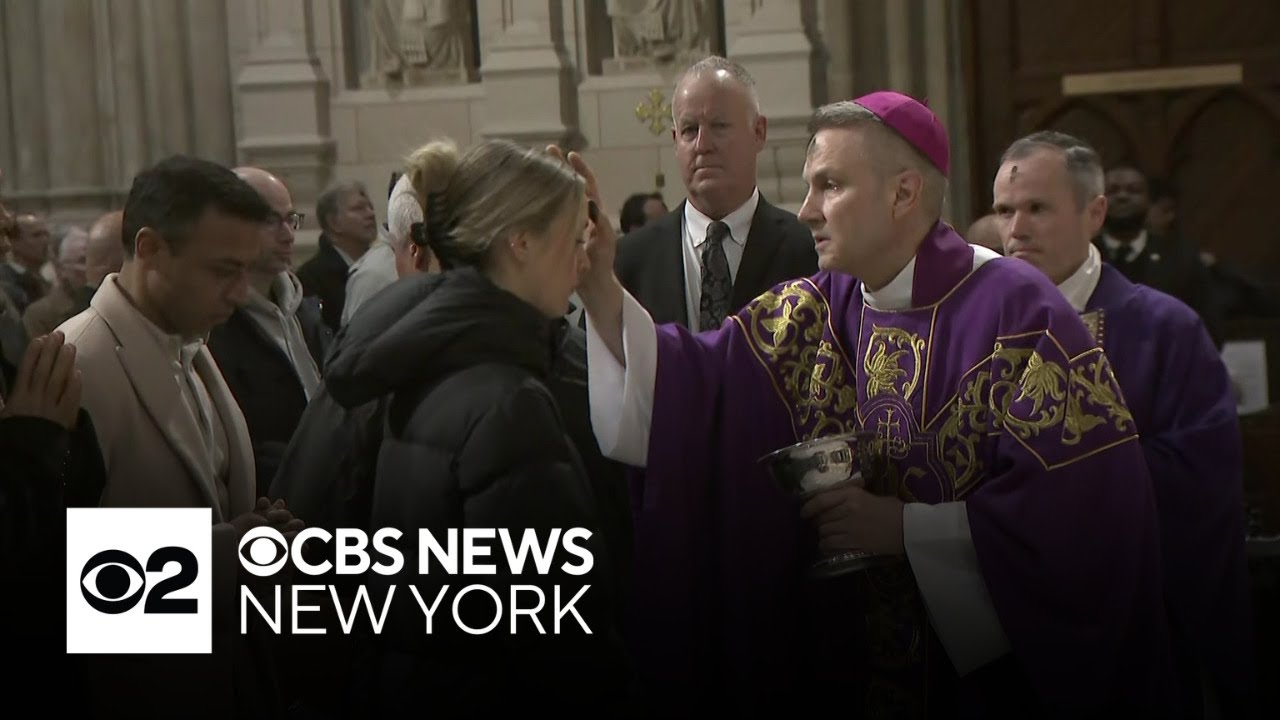 Archbishop Ronald Hicks leads his first Ash Wednesday at St. Patrick's Cathedral