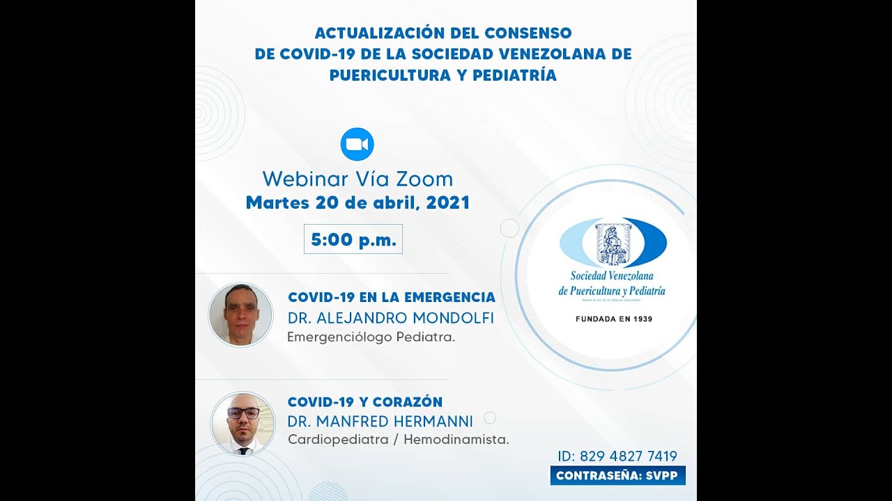 COVID19 EN LA EMERGENCIA PEDIÁTRICA . ACTUALIZACION CONSENSO SVPP. Autor : A. Mondolfi.