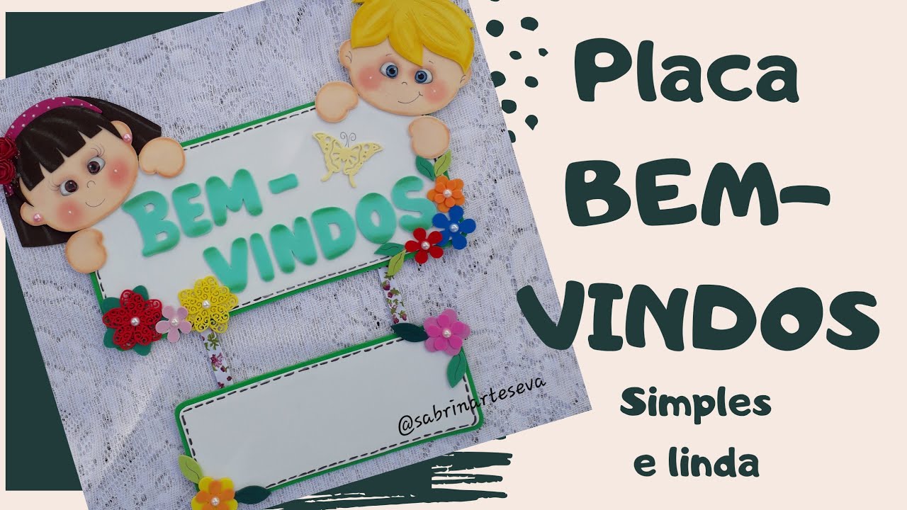 Placa de Bem-vindos