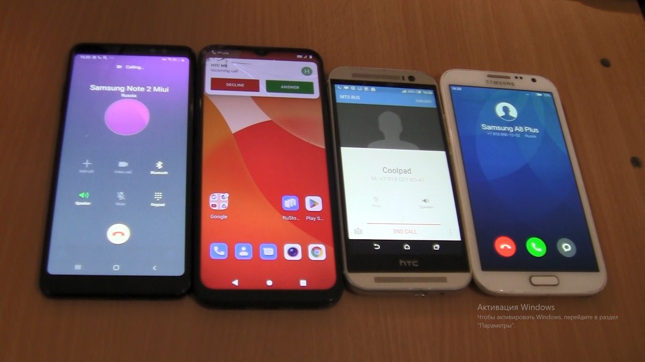 Incoming call&Outgoing call at the Same Time Coolpad+ Samsung  A 8 plus+Note2 Miui+HTC M8