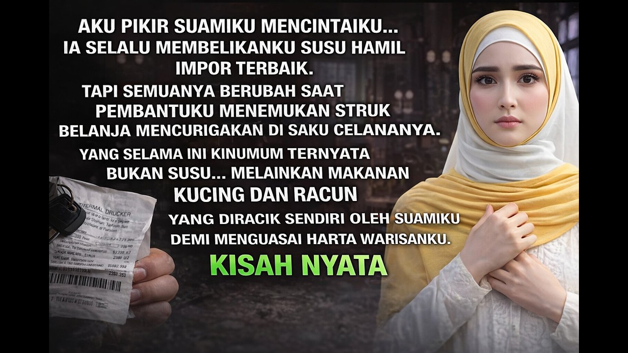 PEMBANTUKU TEMUKAN STRUK BELANJA… AKU SYOK! SUAMIKU MERACUNI MAKANANKU UNTUK MEMBUNUHKU DEMI WARISAN