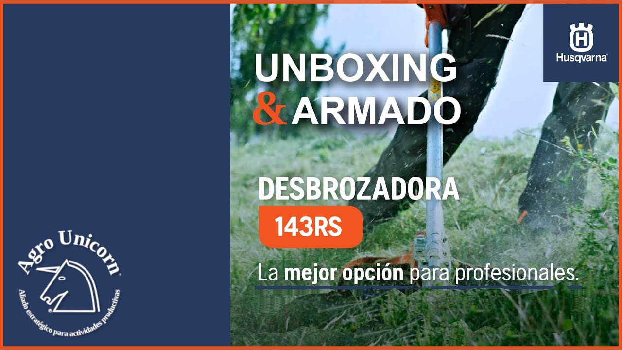 🎥📦 GUADAÑADORA HUSQVARNA 143RS ¡UNBOXING Y ARMADO EXCLUSIVO! 📦🎥