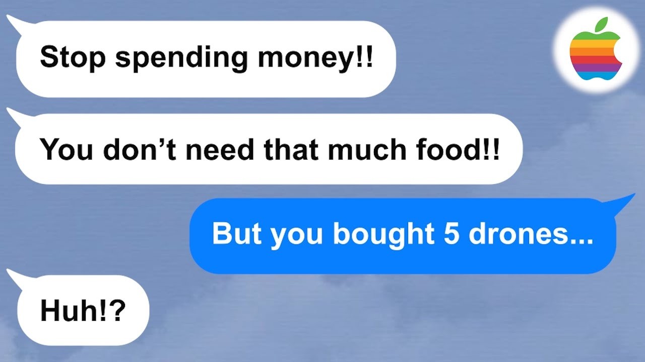 【Apple】Guy yells at his pregnant wife for spending money on groceries but he buys 5 drones