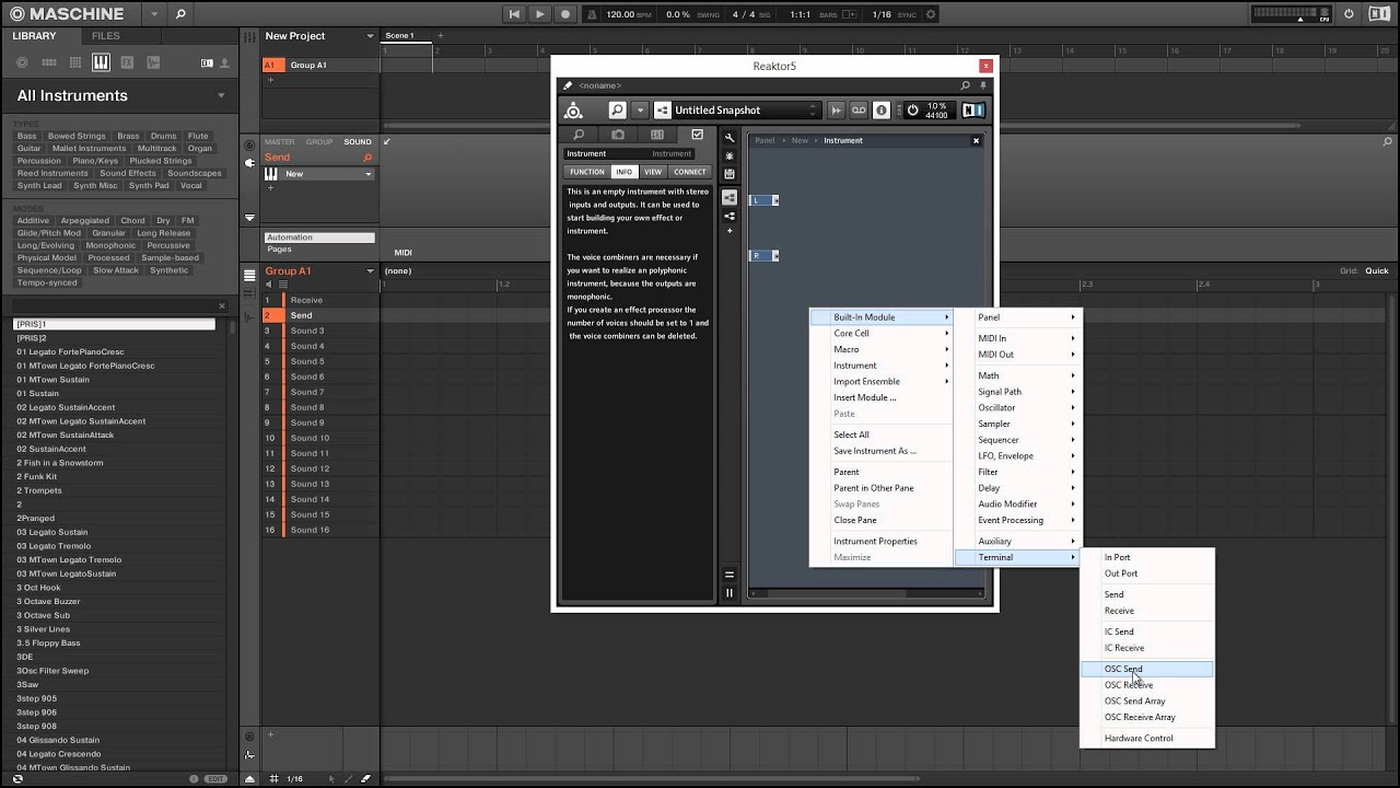 NI Reaktor - Using Open Sound Control - How to Tutorial