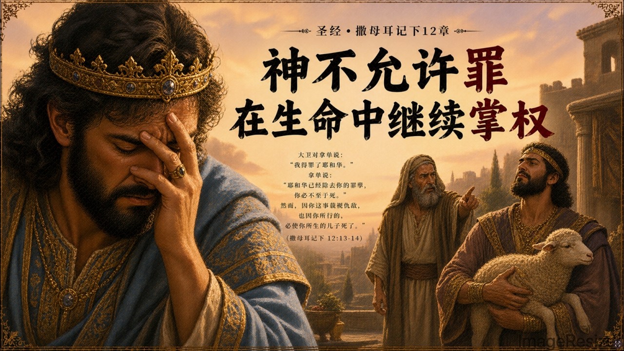 神不允许罪在生命中继续掌权「撒母耳记下12章」#大卫#合神心意的王#敬畏神#旧约中的福音#属灵分辨#人性与罪#十字架与复活 #撒母耳记下12章