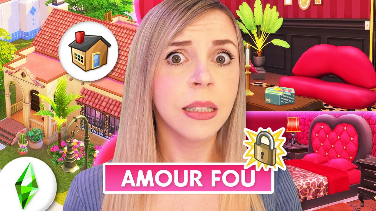 J'ai construit ma 1ère Maison avec le Pack Amour Fou ❤️‍🔥 - SIMS 4