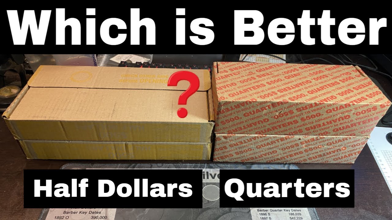Can We Find SILVER in Half Dollars and Quarters? (Coin Roll Hunt)