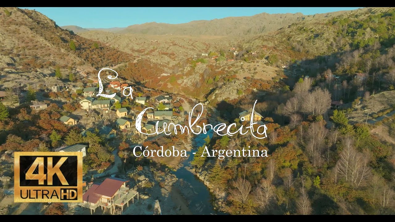 La Cumbrecita. &Uacute;nico pueblo peatonal de Argentina Drone 4K