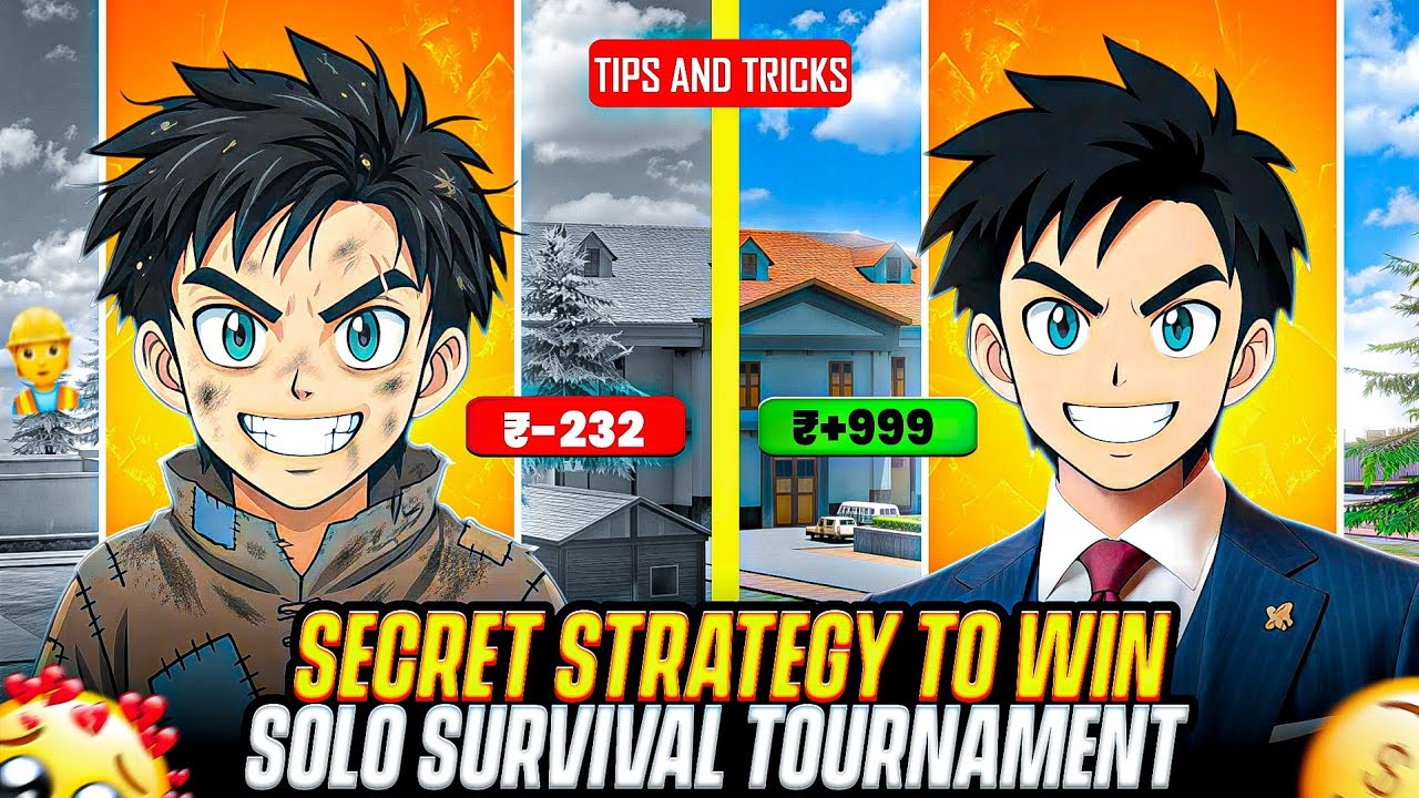 How to Win 💸 every solo survival tournaments 🔥 After update|| Solo Tournament Secret Strategy🤑