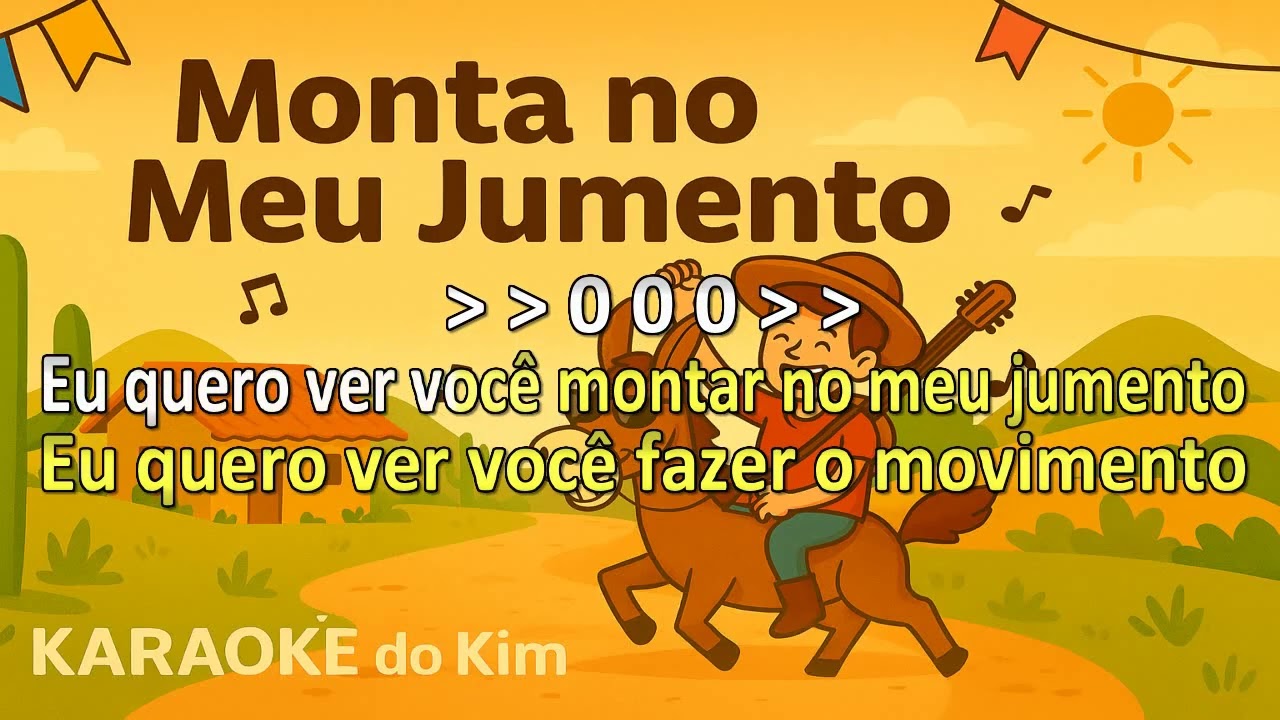 🔥 Monta no Meu Jumento – Karaokê Forró | KARAOKÊ do Kim 🎤