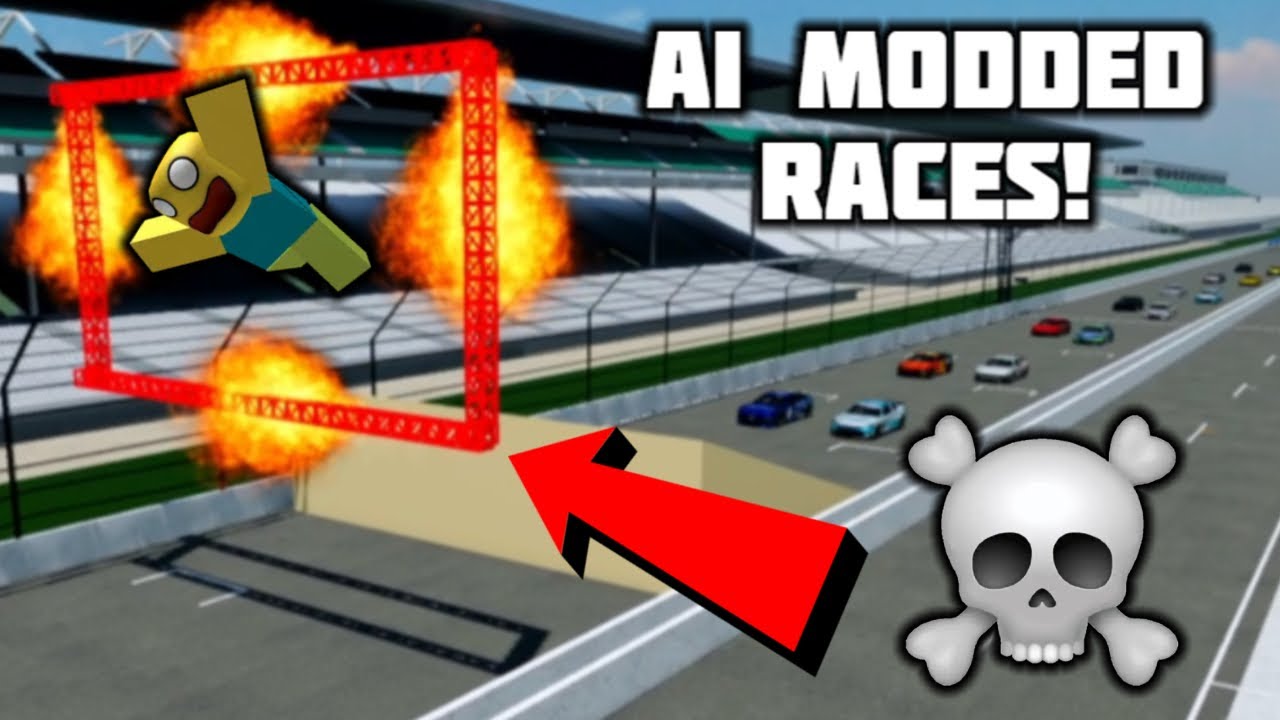 ROBLOX MODDED AI NASCAR CRASHES! | Pummu Talladega (Roblox)