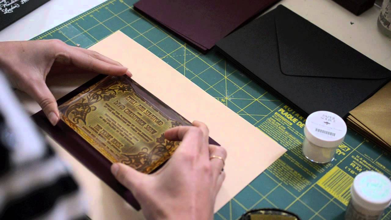 How to Emboss with Rubber Stamps