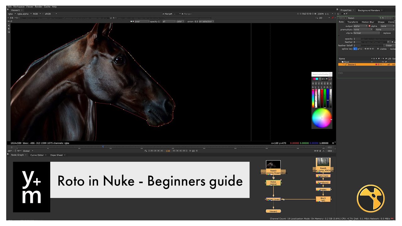 Roto in Nuke - Beginners guide.