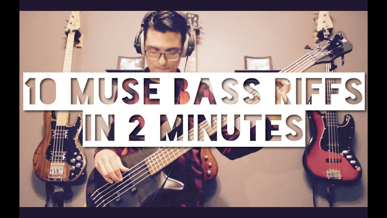 10 MUSE Bass Riffs in 2 Minutes - Part 1 - Adam Aarts