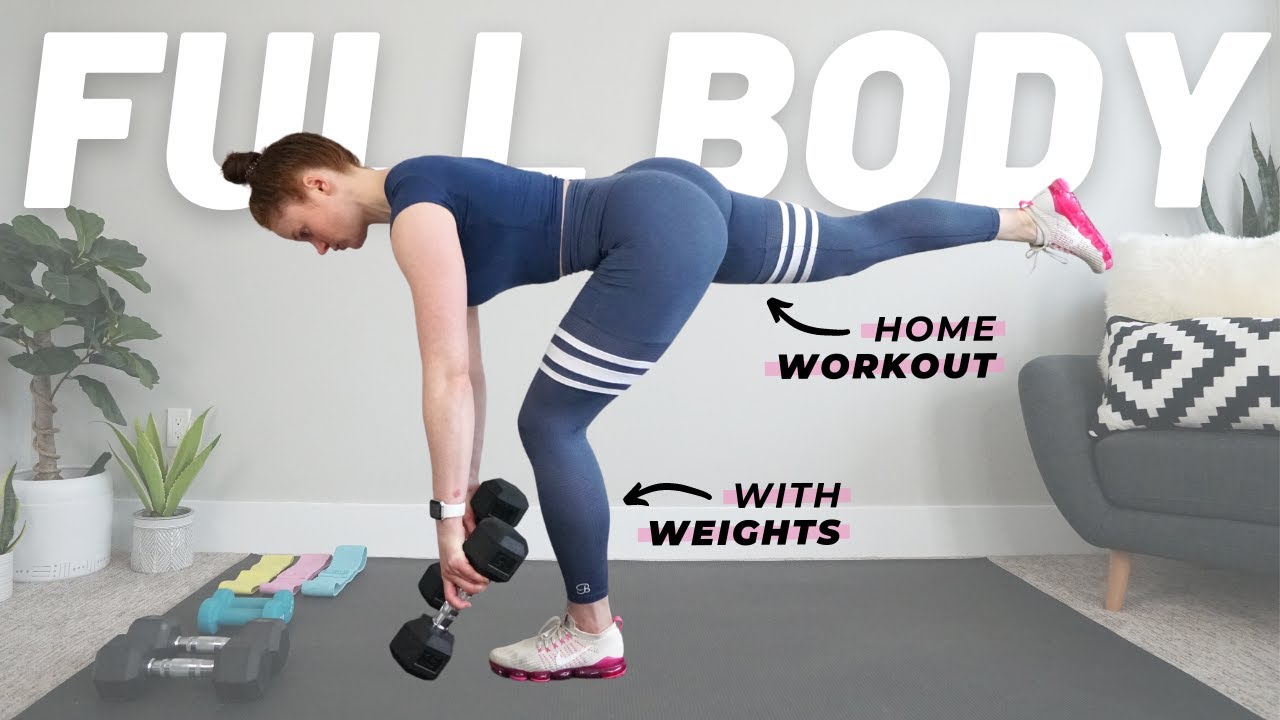 35 Min Full Body Workout With Weights (At Home Strength & Power Workout)