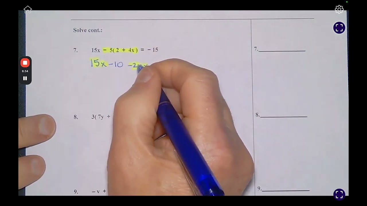 Solving Equations with Distribution and CLT