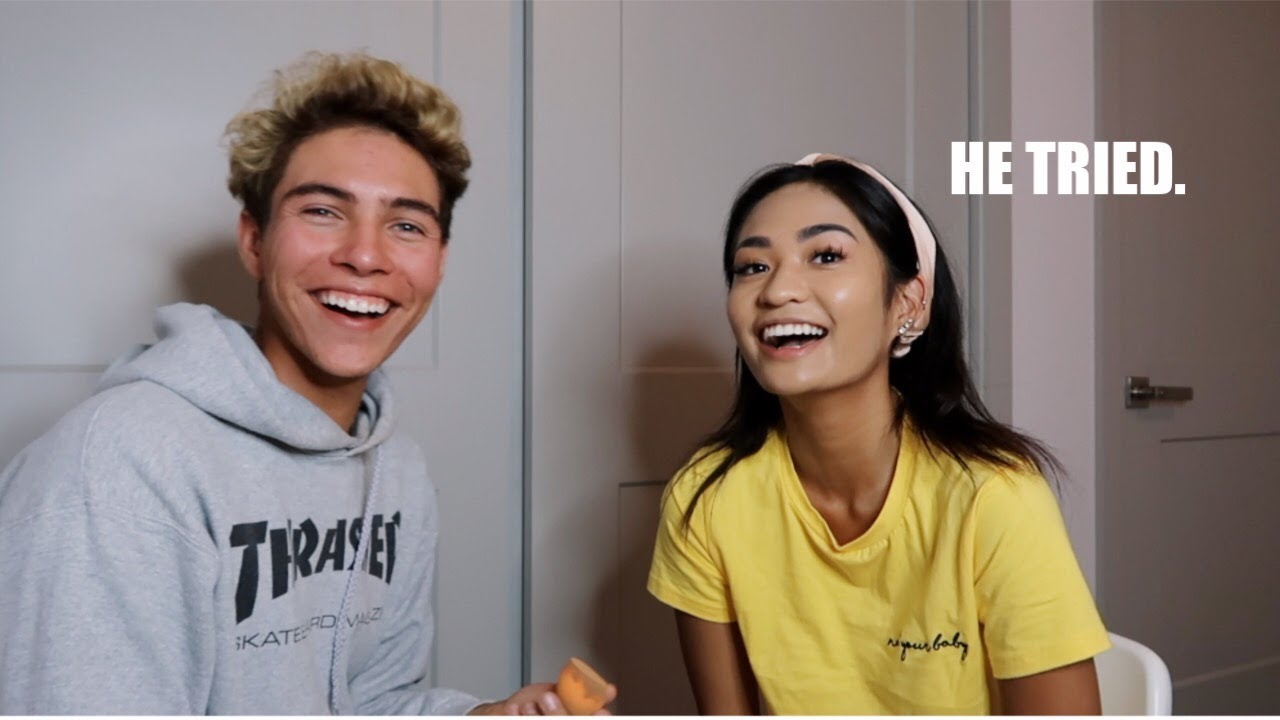 MY BOYFRIEND *ATTEMPTS* TO DO MY MAKEUP