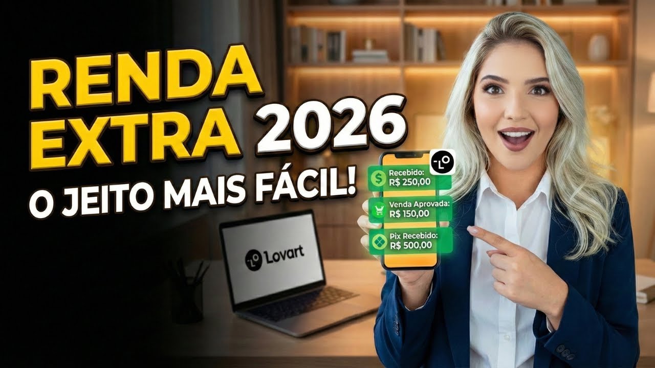 Como Fazer RENDA EXTRA ONLINE em 2026 com Lovart (O jeito mais fácil!) 💸 | Mari Rel