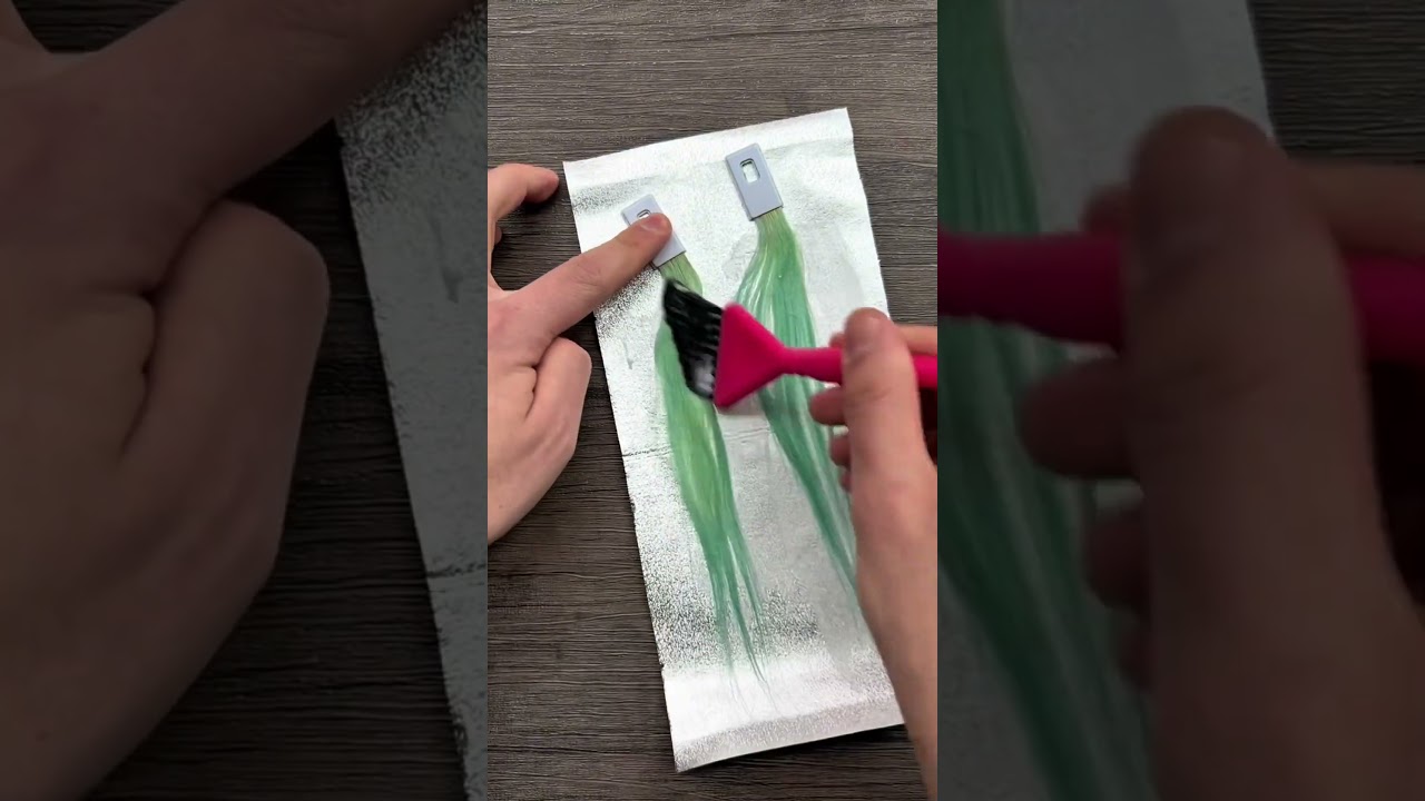 Removing green hair dye #haircolor #hairtok #hairdye #removinghairdye