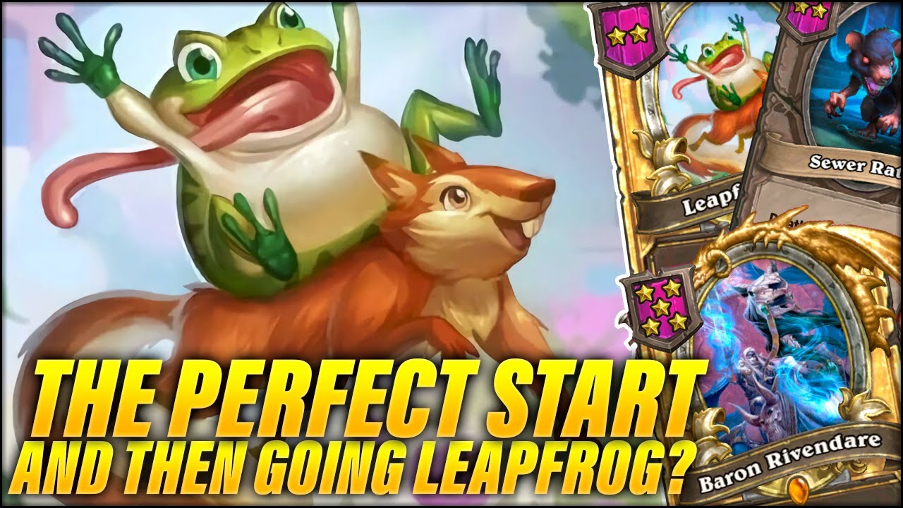 Getting the Perfect Start But Then Going Leapfrogger? | Dogdog Hearthstone Battlegrounds
