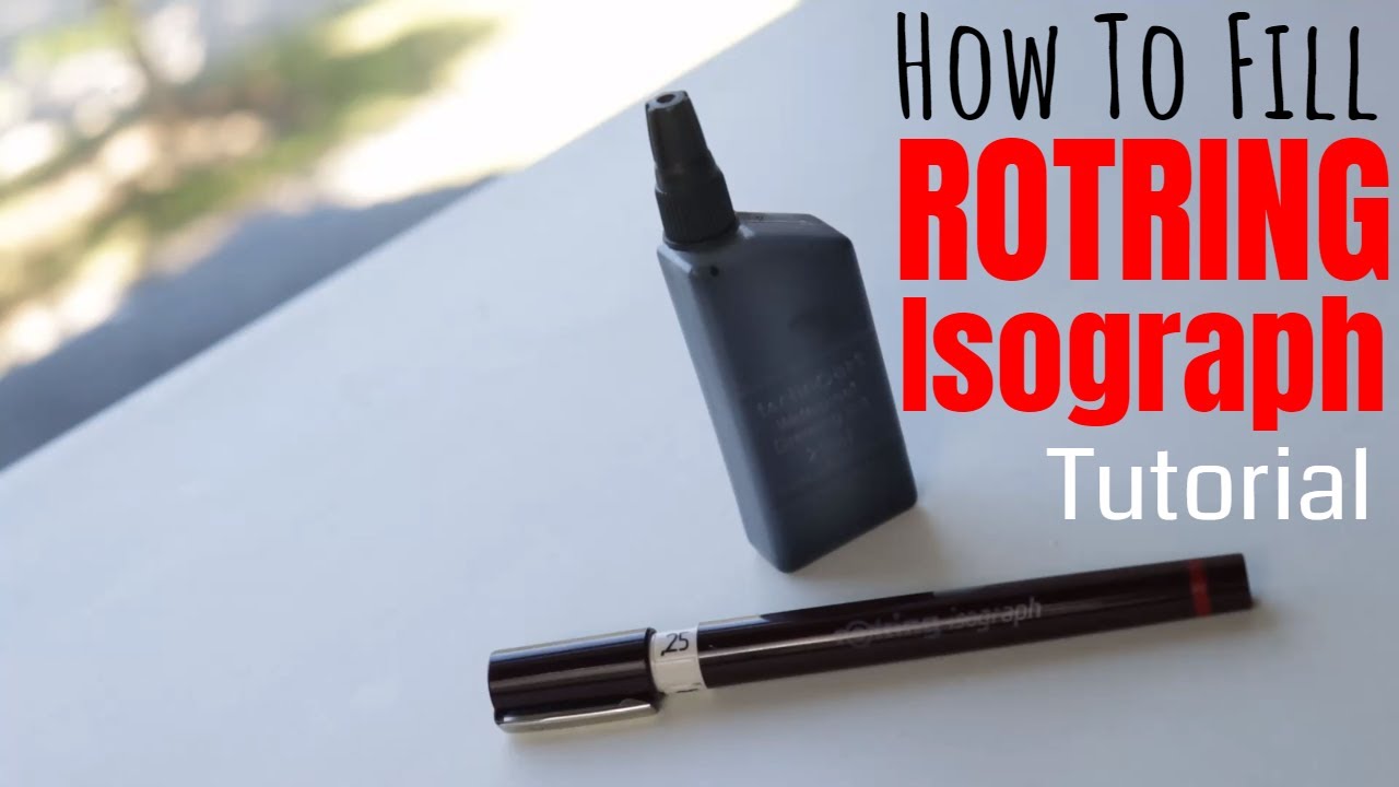 How To Fill Rotring Isograph Technical Pen | Ink Refill Tutorial