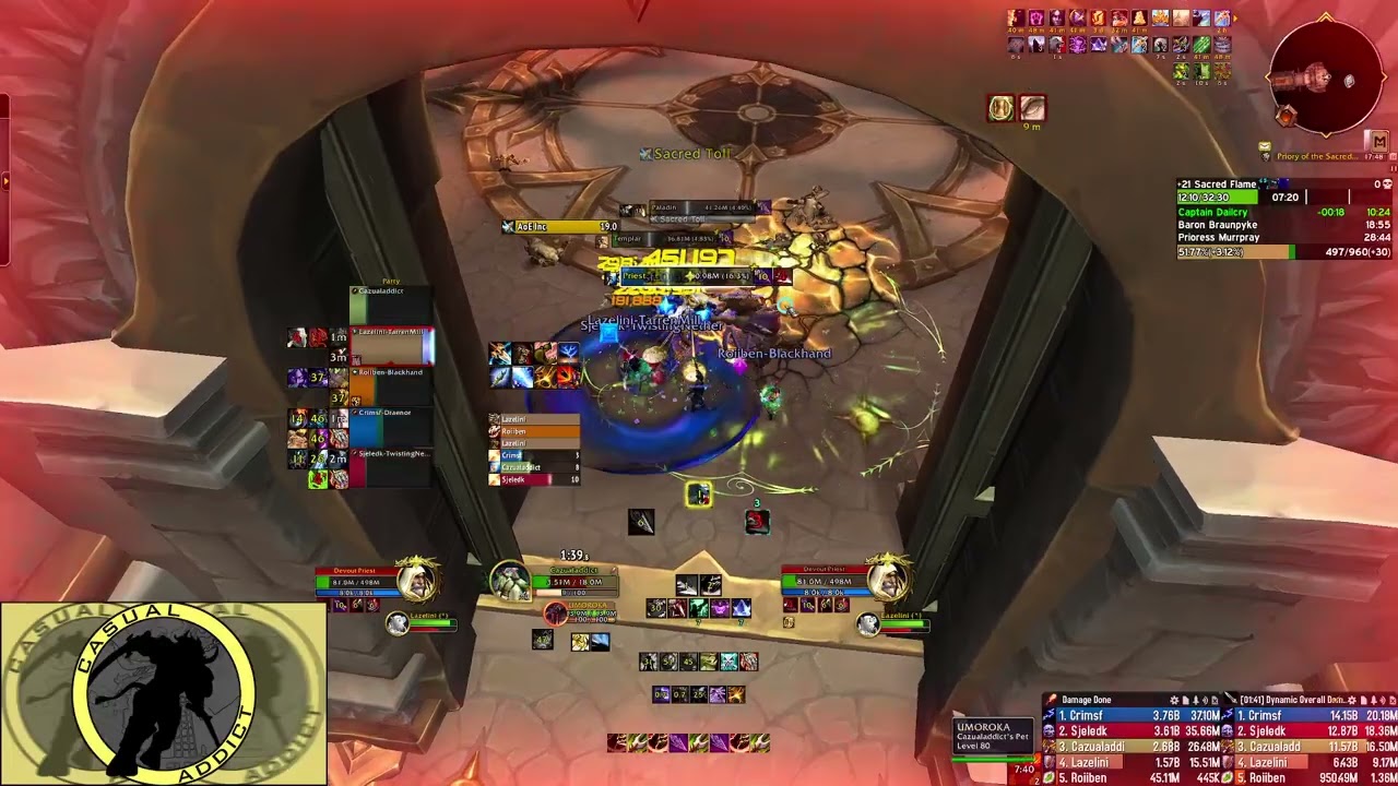| +21 PRIORY with ~5MINS LEFT?? (Shotcaller POV) | Casualaddict Hunter POV |