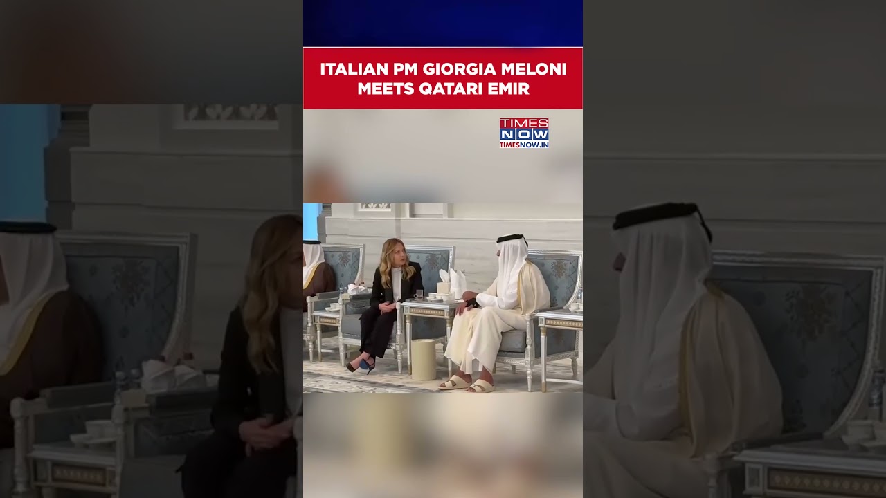 Italian PM Meloni Meets Qatari Emir, Offers Condolences On The Death Of His Father & Former Emir