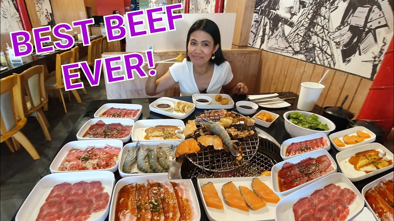 BANGKOK'S BEST JAPANESE BBQ BUFFET BEEF CHICKEN PORK SEAFOOD AND MORE + VERY AFFORDABLE! SUPER SARAP
