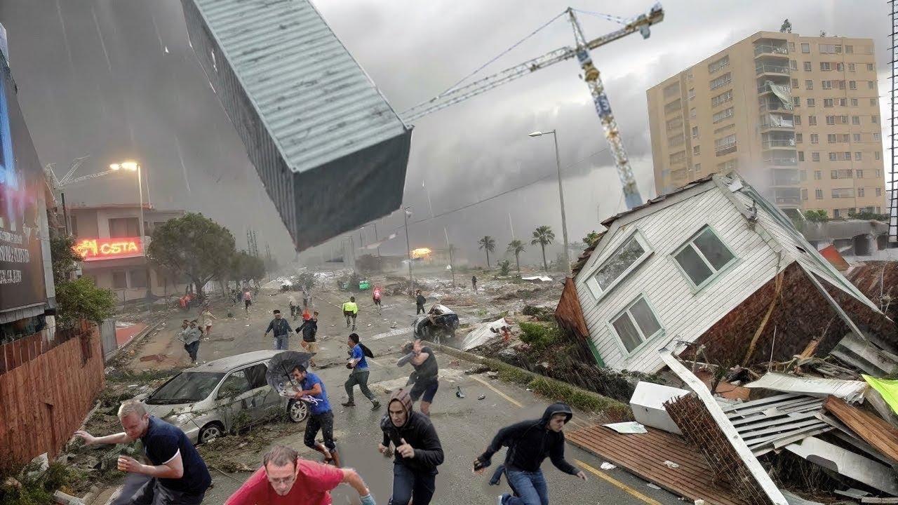 Chaos in Germany and Austria today! The sudden storm caused a lot of damage
