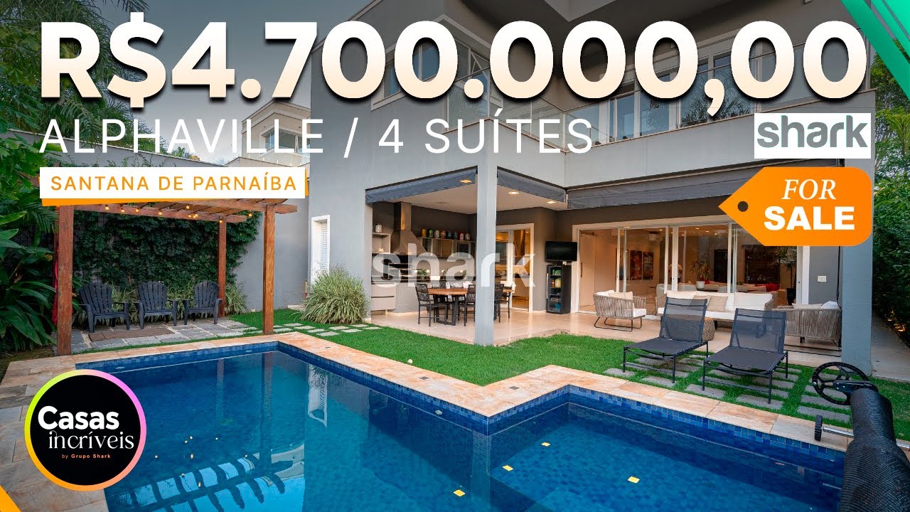 MARAVILHOSA CASA DE R$ 4.700.000,00 | 4 SUÍTES | ALPHAVILLE SP