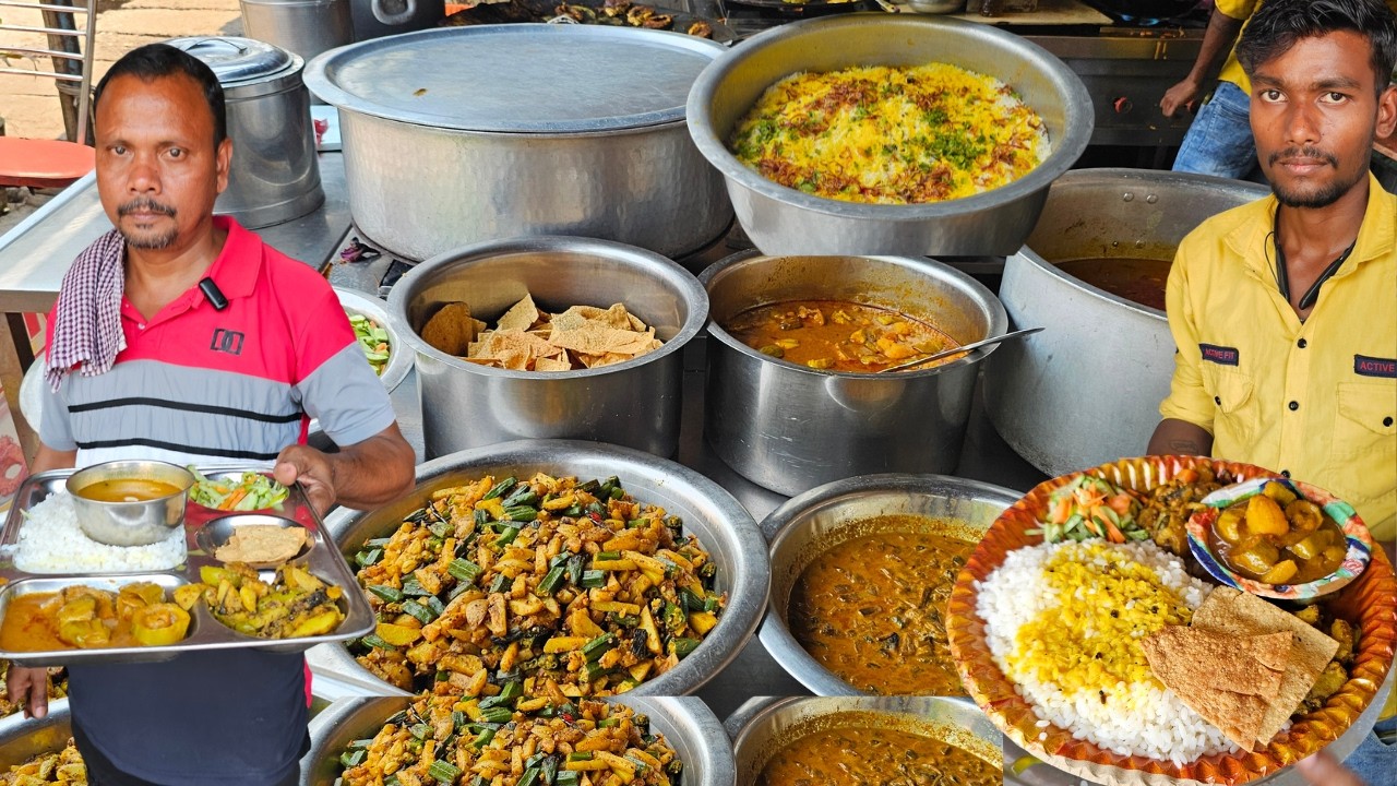 Unlimited MealRs.80/-Only | Best Veg & Nonveg  Thali In Bhubaneswar | Street Food India