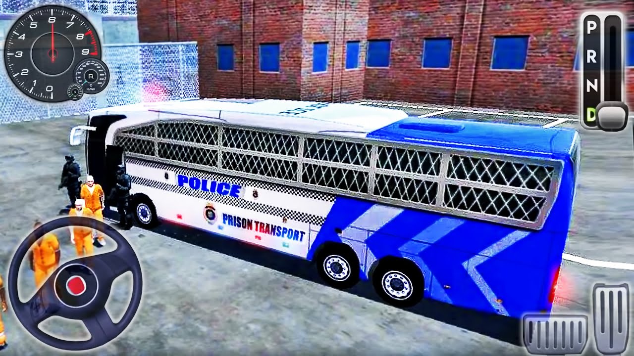 3D Police Bus Driving Simulator - Prison Transport City Driver - Android GamePlay
