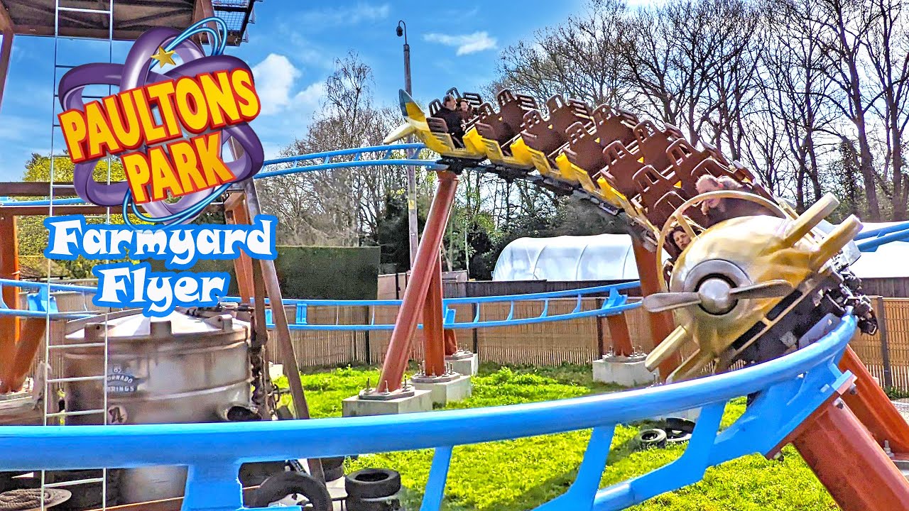 NEW Farmyard Flyer Coaster at Paultons Park (April 2022) [4K Ultra Wide]