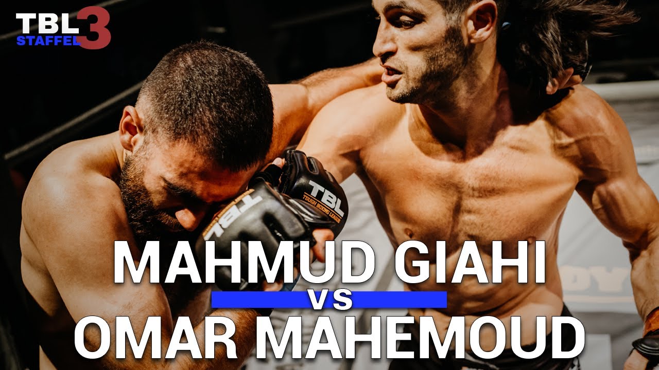 Boxen mit MMA Handschuhen. Mahmud Giahi aus Iran vs Omar Mahemoud aus Palestina. TBL Germany