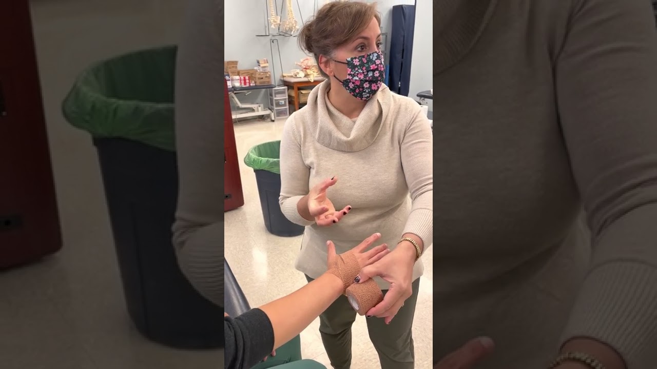 Coban wrap for acute wrist sprain 2022
