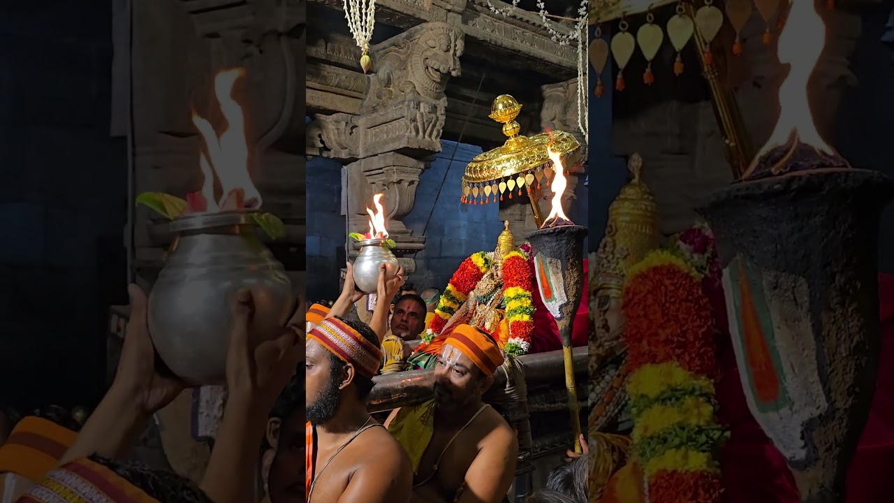 Srirangam Temple SriRanganayagi Thayar Navarathri Festival Day Three Special Aarathi