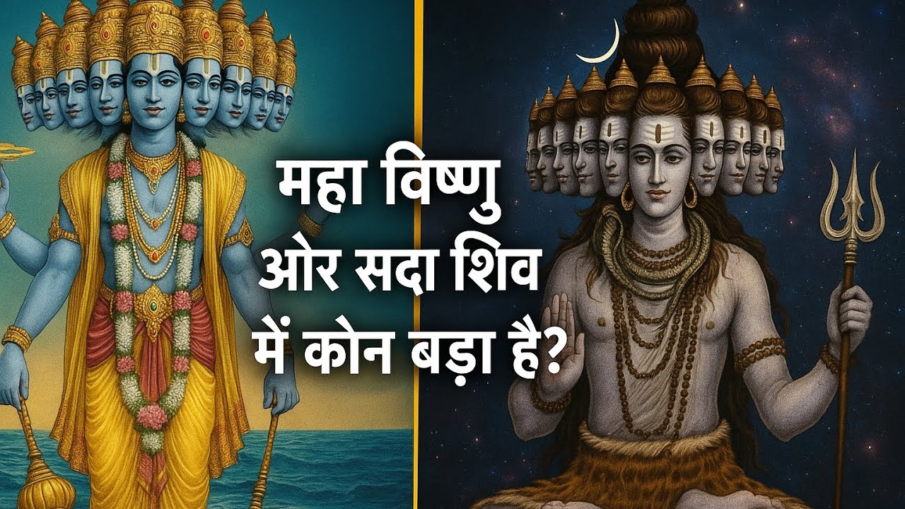 महाविष्णु और सदाशिव में कौन बड़ा है ? कौन बड़ा है