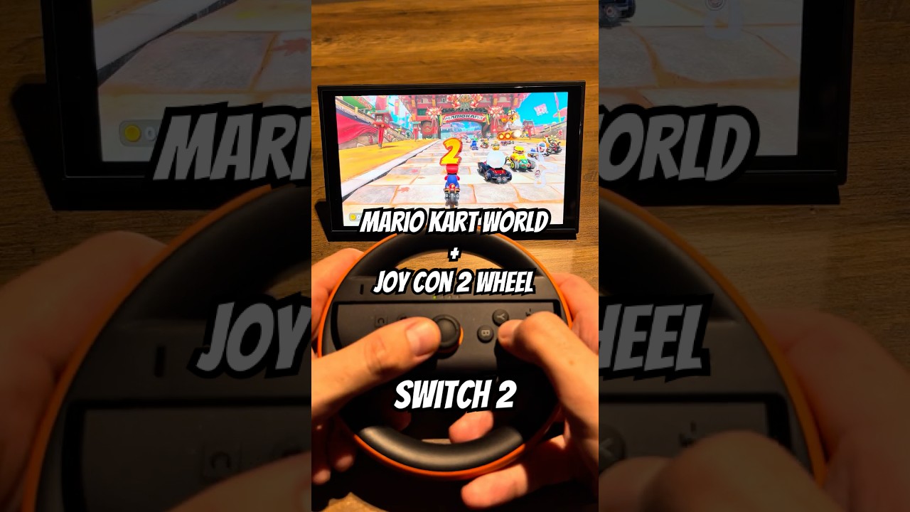 Playing Mario Kart WORLD Using Wheel - Switch 2