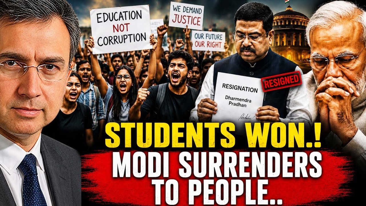 Indian Students Won! Education Minister Resigns! Modi Surrenders! Demo India vs Boot Pakistan? 