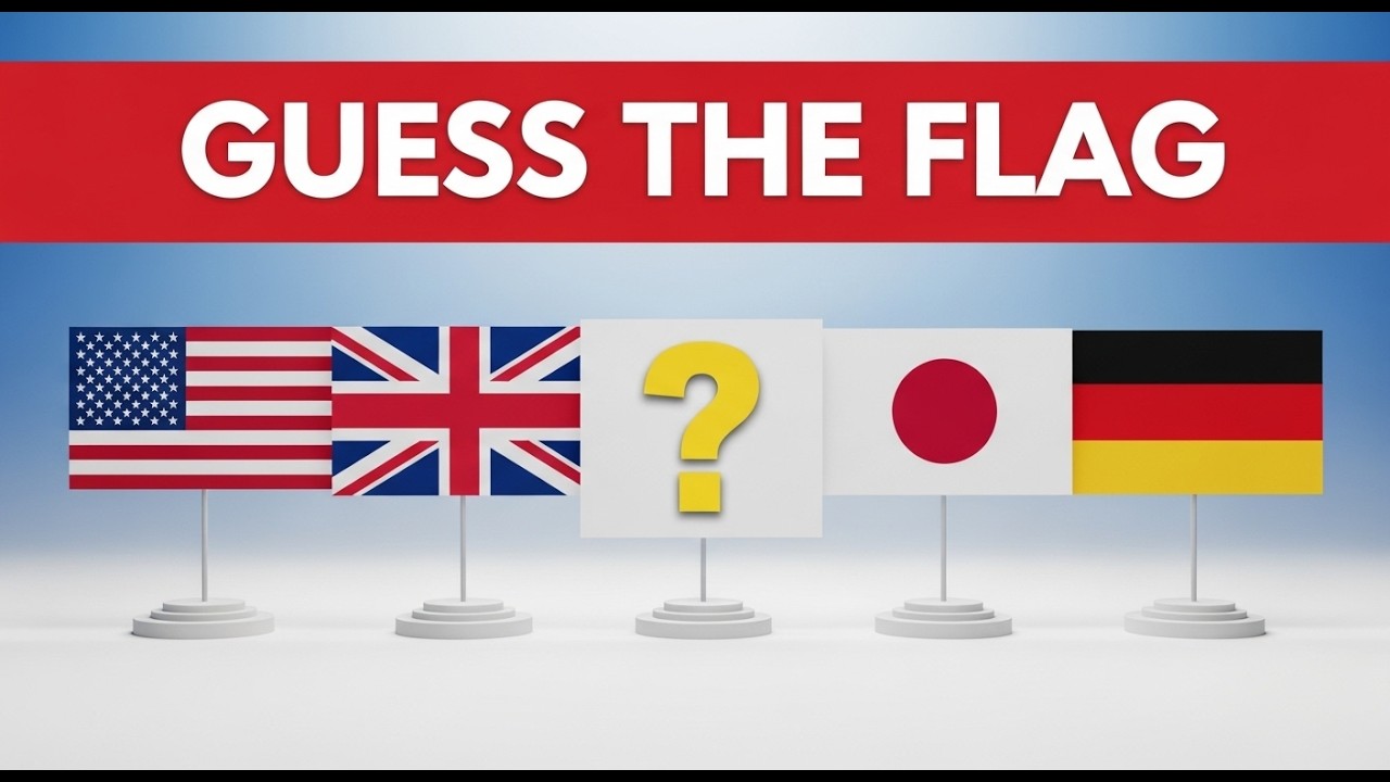Guess The Flag Challenge! 🌍 Can You Name All 50? | Geography Quiz