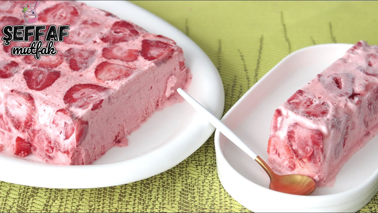 Легко приготовить клубничное мороженое без машины, всего из 3 продуктов