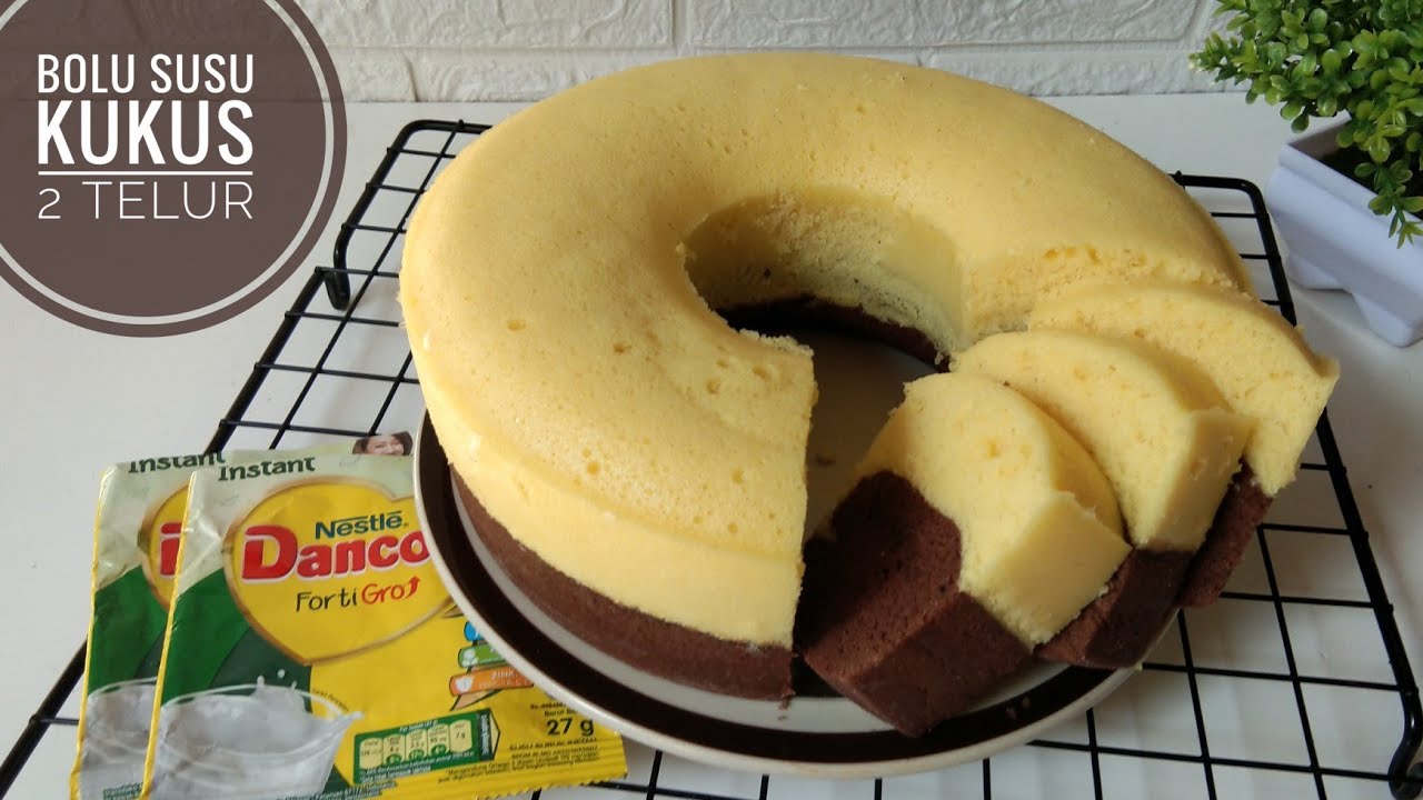 RESEP BOLU SUSU KUKUS LEMBUT & MOIST CUMA 2 TELUR