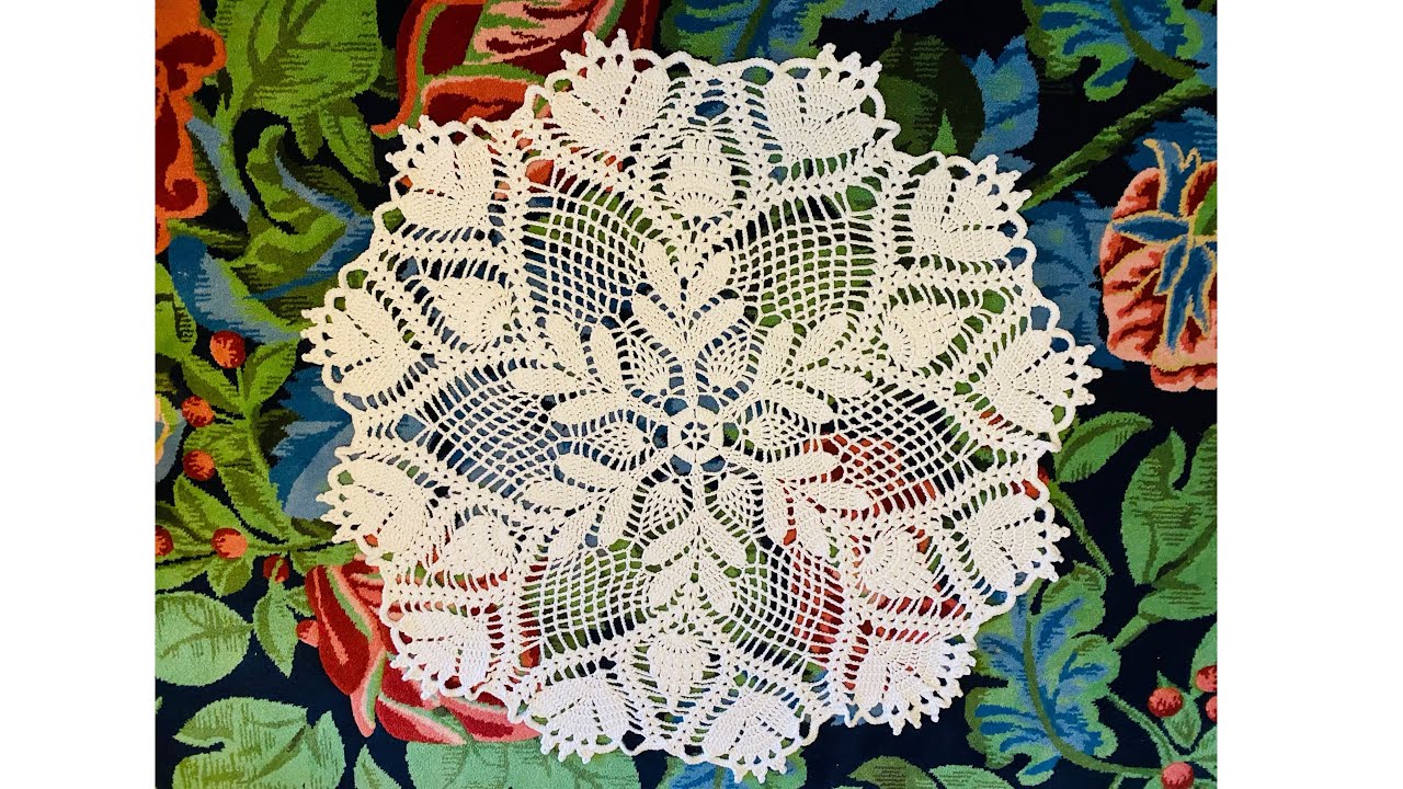 教程勾织美丽台饰（3）Tutorial: Crochet beautiful table decoration (3)