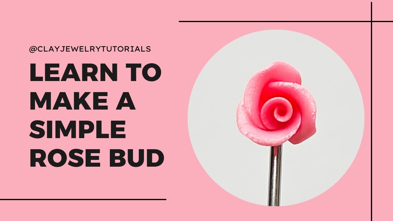 🌹 Polymer clay rose tutorial | 💖Handmade Rose Tutorial | DIY Rose |🌹 Make Easy Rose | DIY RoseBud