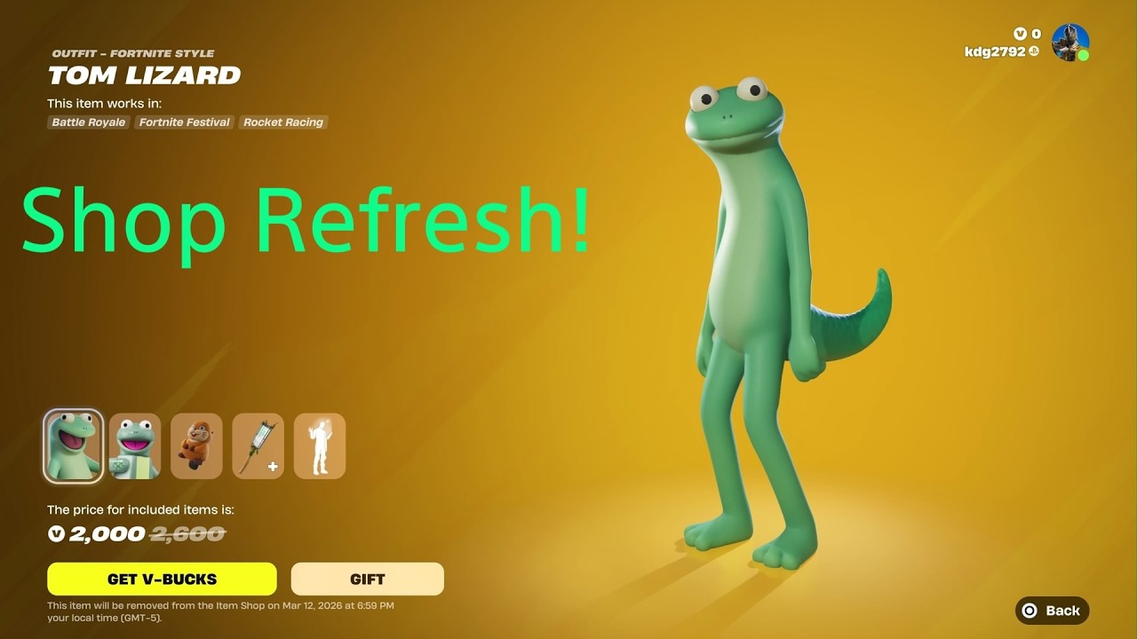 FORTNITE SHOP REFRESH- MAR 5TH, 2026
