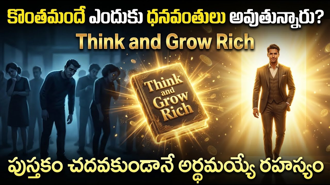 కొంతమందే ఎందుకు RICH అయ్యారు | Think and grow Rich in Telugu | Book చదవకుండానే రహస్యం తెలుసుకో