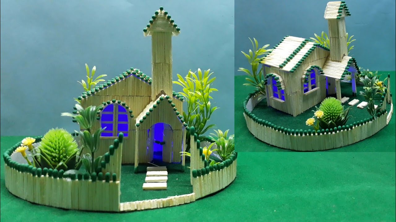 DIY Matchstick Fairy House Showpiece | Matchstick Garden Villa