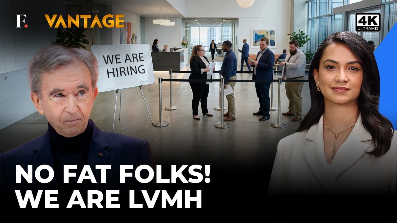 Бернар Арно отверг обвинения в том, что LVMH не нанимает полных людей | Vantage on Firstpost | 4K