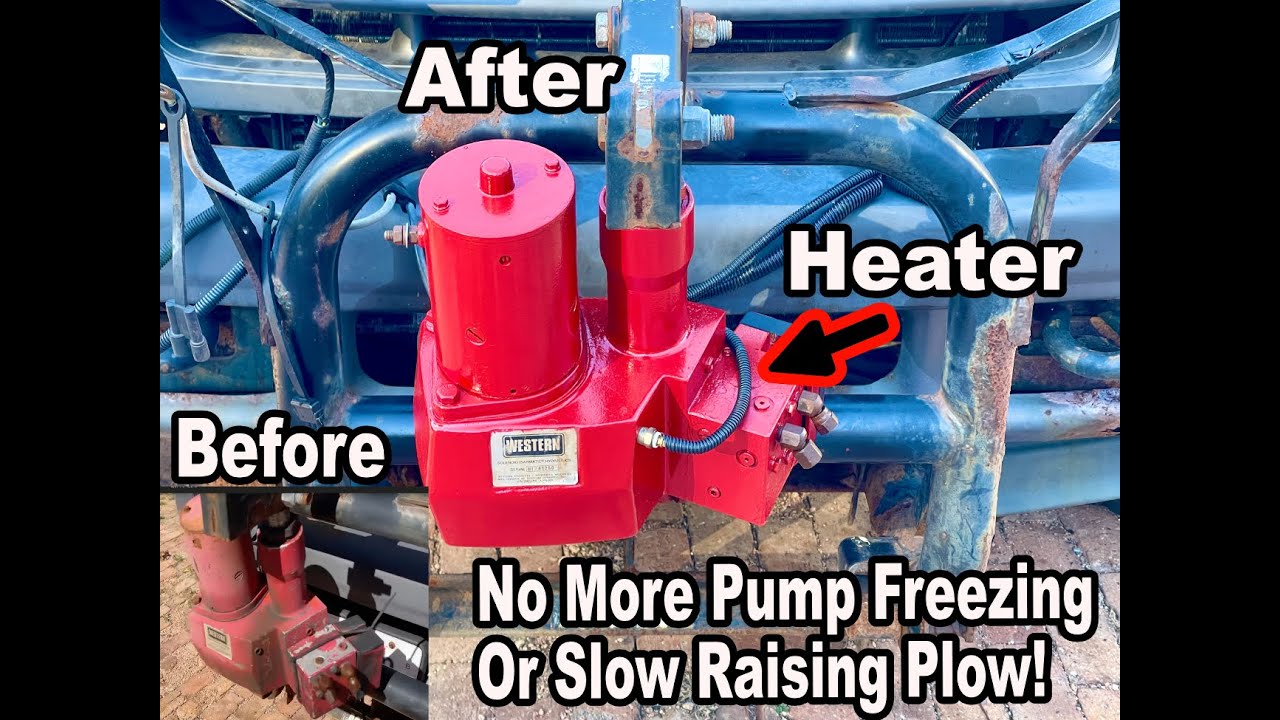 Snow Plow Pump Heater Installation Western Snow Plow Pump Heater! No More Plow Pump Fluid Freezing!
